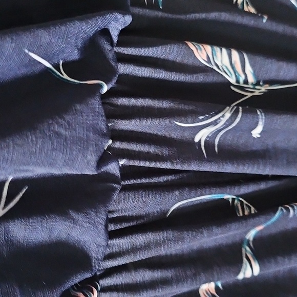 Love Ryan Navy Blue with Print Spaghetti Strap Jumpsuit - Picture 10 of 16